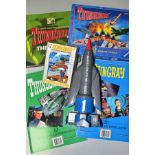 A QUANTITY OF THUNDERBIRDS RELATED ITEMS, to include Imai Thunderbird 4 plastic model kit, The Vault