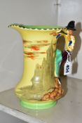 A BURLEIGH WARE PIED PIPER OF HAMLYN JUG, moulded and hand painted, no. 4983, printed and painted