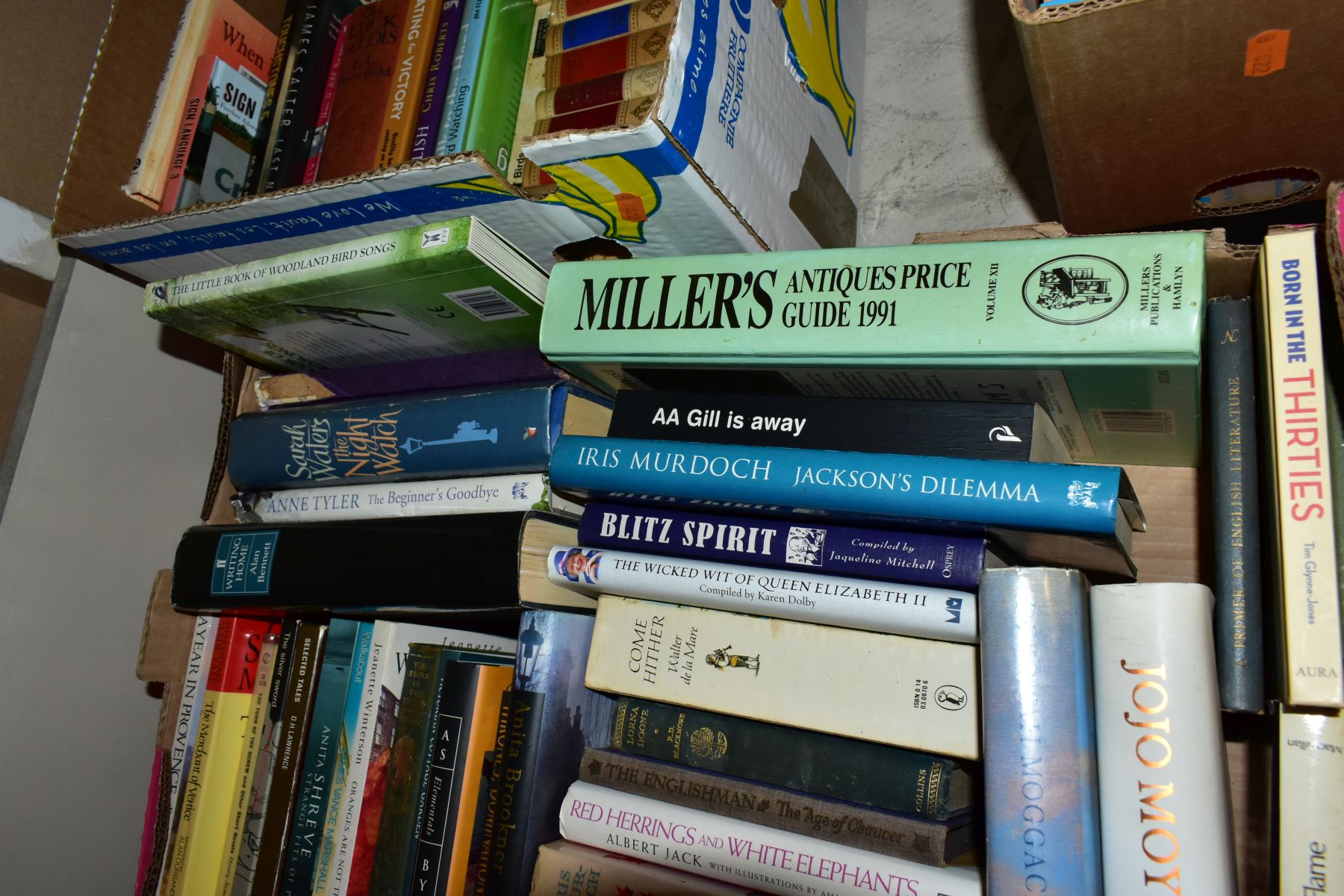 SEVEN BOXES OF VARIOUS BOOKS AND MAGAZINES, to include Antique collecting, Cookery, Birds, - Image 3 of 13