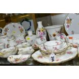 APPROXIMATELY FORTY PIECES OF ROYAL CROWN DERBY 'DERBY POSIES' TABLE AND GIFT WARE, including vases,