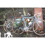 THREE VINTAGE BIKES including one ladies Raleigh and two gents racing bikes