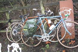 THREE VINTAGE BIKES including one ladies Raleigh and two gents racing bikes