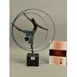 JENNINE PARKER (BRITISH CONTEMPORARY) 'ELEVATION' a limited edition bronze sculpture of a dancer