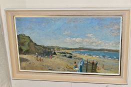 JOHN ALFORD (BRITISH 1929) 'HAYLE BEACH', a Cornish beach scene, signed and dated (19)66 bottom