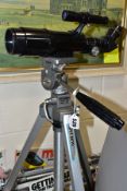 AN UNMARKED CHINESE MADE TELESCOPE, MODEL NO 36050, focal length 360mm, diameter 50mm, mounted on