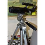 AN UNMARKED CHINESE MADE TELESCOPE, MODEL NO 36050, focal length 360mm, diameter 50mm, mounted on