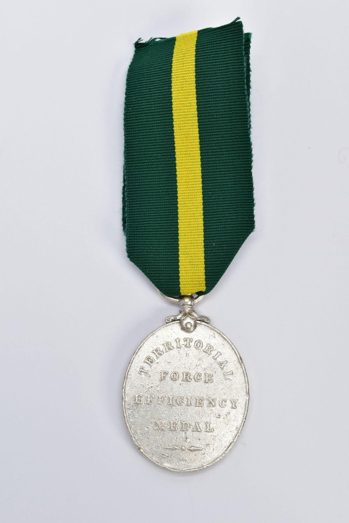 A GEORGE V MEDAL WITH RIBBON, an oval medal of 'Territorial Force Efficiency Medal' awarded to - Image 2 of 4