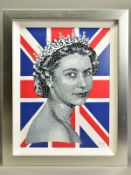 PAUL NORMANSELL (BRITISH 1978) 'HAPPY AND GLORIOUS' a limited edition print of H.M. The Queen,