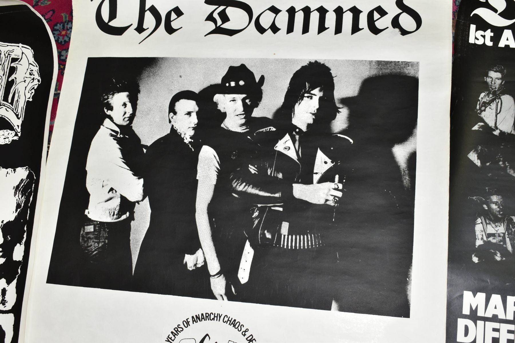 MUSIC POSTERS, 'THE DAMNED' comprising first anniversary gigs, Marquee 3 4 5 6 July, different - Image 4 of 7