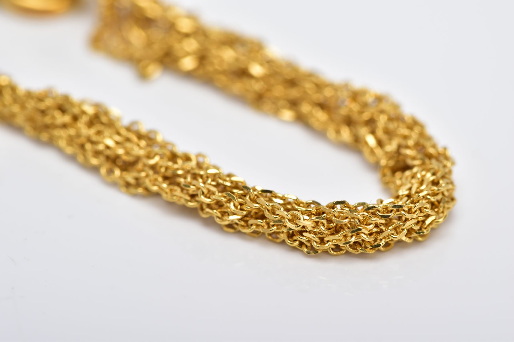 A MULTIPLE FINE TWISTED CURB LINK CHAIN BRACELET, measuring approximately 180mm in length, - Image 3 of 3