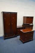 THREE MATCHING STAG MINSTREL CHEST OF THREE OVER TWO DRAWERS, width 82cm x depth 47cm x height 72cm,