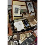 PHOTOGRAPHS, a very large collection of family photographs (some framed) in one box and a