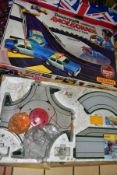 A BOXED MATCHBOX POWERTRACK RACE AND CHASE SET, NO. PT6000, not complete, missing both cars, power