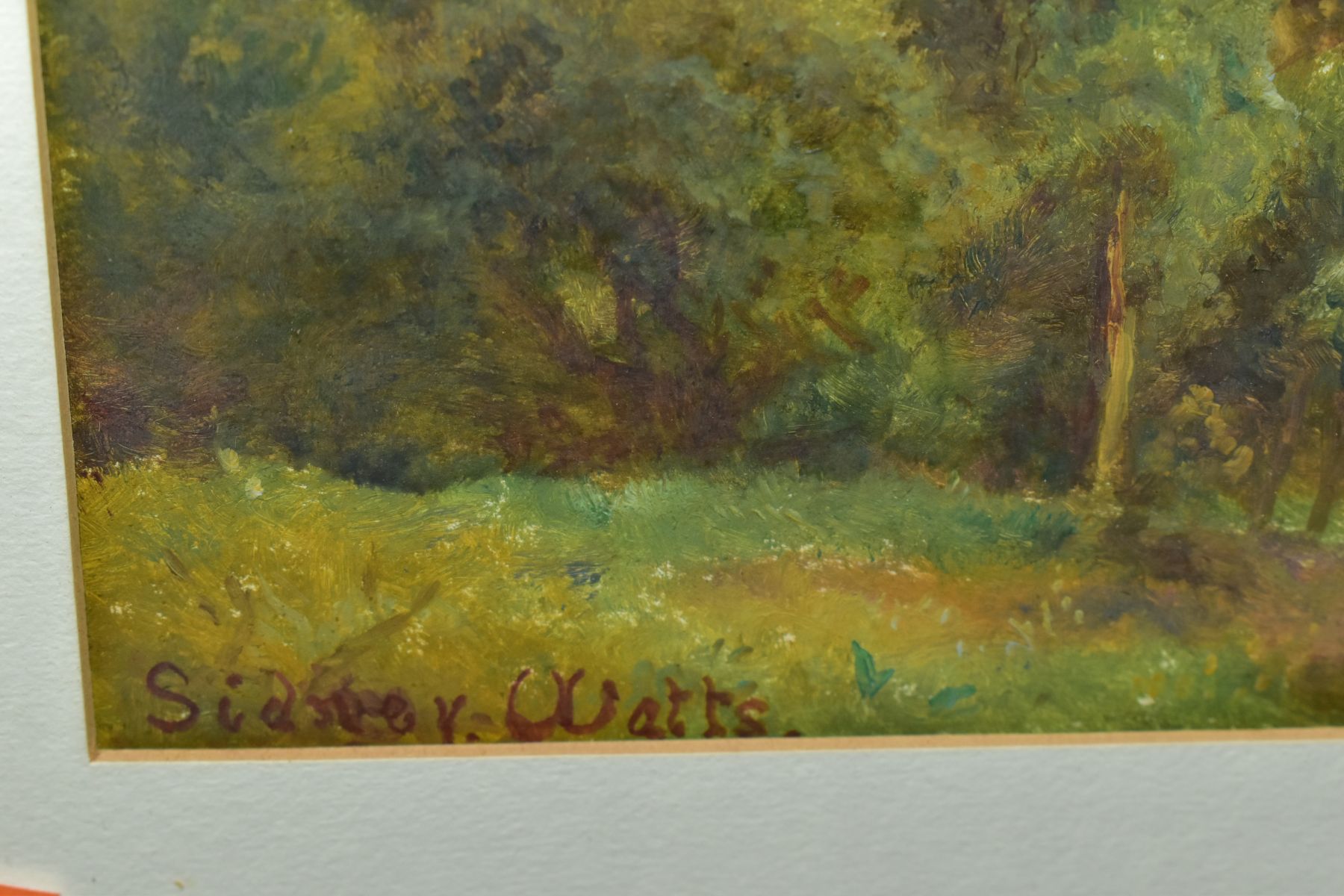 SYDNEY WATTS (20TH ENTURY), a pair of early 20th century watercolours, the first depicts cattle - Image 6 of 6