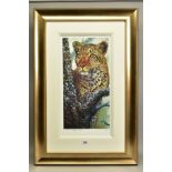 ROLF HARRIS (AUSTRALIA 1930) 'ALERT FOR PREY', a limited edition print of a leopard 39/195, signed