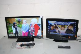 A BLAUPUNKT 24 INCH LED TV , Bush 19 INCH LCD TV and DVD combi both with remotes ( both PAT pass and