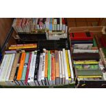 THREE BOXES OF MISCELLANEOUS VOLUMES, containing approximately fifty cookbooks featuring Nigella