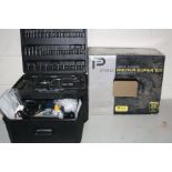A PERFORMANCE PRO ROUTER SUPER KIT looks almost unused including a 1250w half inch Router , case ,
