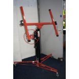 A MODERN PLASTERBOARD LIFTER with 150lb or 68kg weight limit , max height 3.3m