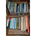 TWO BOXES OF BOOKS, to include cooking, wine, gardening, autobiographies, music, etc