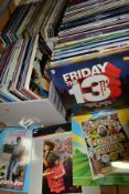 THREE BOXES CONTAINING OVER ONE HUNDRED AND THIRTY LASERDISCS, including Friday the 13th,