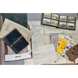 EPHEMERA, a collection of legal documents (indenture, will, settlements, death certificate, etc),