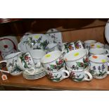 VILLEROY & BOCH BOTANICA TABLEWARES, etc, comprising two jugs, height 12.5cm, six mugs, six twin