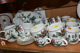 VILLEROY & BOCH BOTANICA TABLEWARES, etc, comprising two jugs, height 12.5cm, six mugs, six twin