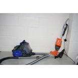 A VAX POWER COMPACT VACUUM CLEANER and an unbranded small stick vacuum (both PAT pass and