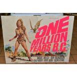 ONE MILLION YEARS B.C (1966), first release U.K. quad poster for the Associated British - Pathe/
