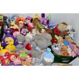 THREE BOXES OF ASSORTED LATE 20TH CENTURY/21ST CENTURY SOFT TOYS, including Teletubbies, In the