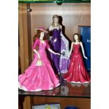 TWO BOXED COALPORT FIGURINES, 'Lady Helen' (By Royal Command) and 'Loving Daughter' (Sentiments),