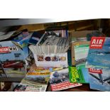 A QUANTITY OF ASSORTED AVIATION AND RAILWAY RELATED MAGAZINES, titles include Air Pictorial Fly