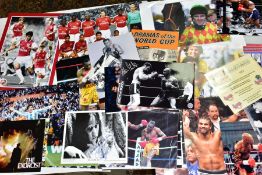 SPORTING AND FILM MEMORABILIA, ETC, to include signed photographs of Alan Minter and John Conteh