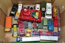 A QUANTITY OF UNBOXED AND ASSORTED PLAYWORK DIECAST VEHICLES, to include Austin Mini van, No 450,