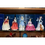 FIVE BOXED ROYAL DOULTON FIGURES, 'Loyal Friend' HN3358, 'Victoria', HN2471, 'Christine' HN3767, '