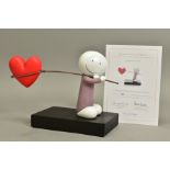 DOUG HYDE (BRITISH 1972) 'CAUGHT UP IN LOVE' a limited edition sculpture of a figure carrying a