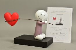 DOUG HYDE (BRITISH 1972) 'CAUGHT UP IN LOVE' a limited edition sculpture of a figure carrying a