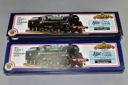 TWO BOXED BACHMANN 00 GAUGE CLASS 4MT LOCOMOTIVES, No 75014, B.R. black livery (31-100) and No
