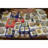 THIRTY FOUR LILLIPUT LANE SCUPLTURES FROM VARIOUS COLLECTIONS, (mostly boxed and with deeds except