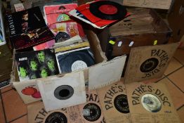 A COLLECTION OF APPROXIMATELY TWO HUNDRED 7 INCH SINGLES AND 78'S, artists include Pink Floyd,