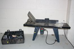 A POWERCRAFT PRT-150 ROUTER TABLE and a Powercraft Biscuit Jointer (both PAT pass and working) (2)