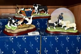 SIX BOXED BORDER FINE ARTS STUDIO SCULPTURES FROM JAMES HERRIOTT SERIES, all signed by Ray Ayres Oct