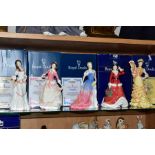 FIVE BOXED ROYAL DOULTON FIGURES, comprising limited edition 'Le Bal' HN3702, No 1821/5000, with