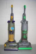 TWO DYSON VACUUM CLEANERS including a DC04 and a DC04 Absolute (repair to front)(both PAT pass and