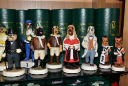 FIFTEEN BOXED ROBERT HARROP DOG SCULPTURES, mostly Country Companions, comprising two 'Yorkshire