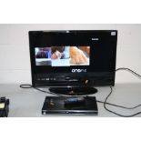 A MATSUI M26DVDB19 26inch TV (no remote DVD not loading but TV working) and a Toshiba DVD player (