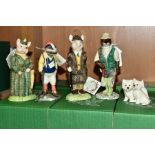 FOUR BOXED BESWICK ENGLISH COUNTRY FOLK FIGURES, 'Fisherman Otter' ECF2, 'Gentlemen Pig' ECF4, '