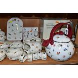 VILLEROY & BOCH 'PETITE FLEUR' TRINKET AND TABLEWARES, ETC, comprising boxed tea kettle, candle