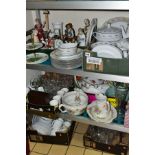 SIX BOXES AND LOOSE CERAMICS AND GLASS etc, to include R.C. (Royal China) Sri Lanka 'Petula' part